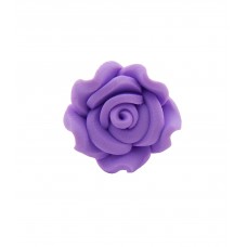Rose aus Fimo, 15mm, lila